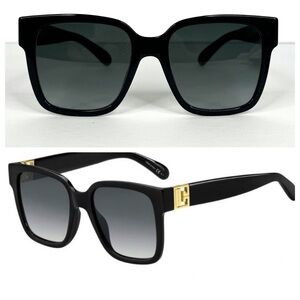 GIVENCHY Square Sunglasses GV 7141/G/S NEW Black With Gold